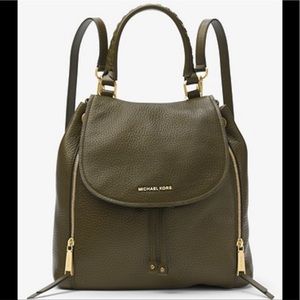 Michael Kors Viv Large Leather Backpack